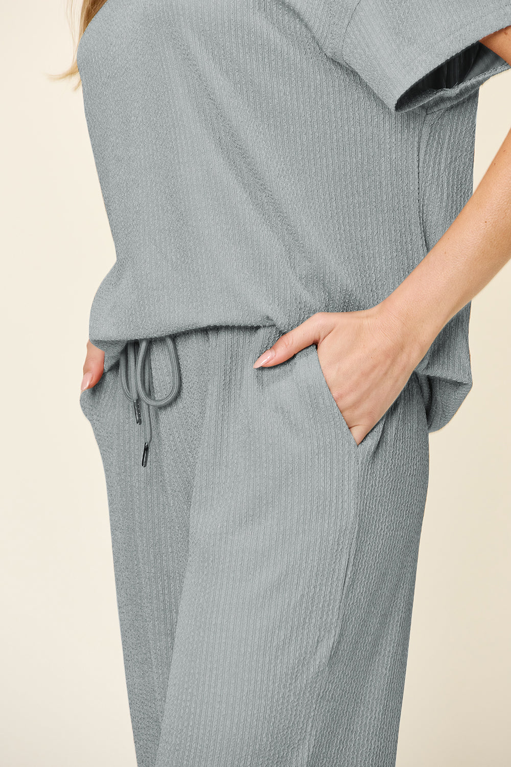 Poshli Textured Two-Piece Set
