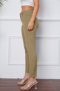 Poshli High-Stretch Pocketed Pants