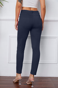 Poshli High-Stretch Pocketed Pants