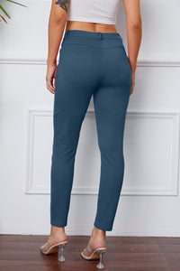 Poshli High-Stretch Pocketed Pants