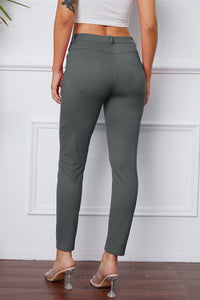 Poshli High-Stretch Pocketed Pants
