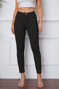 Poshli High-Stretch Pocketed Pants