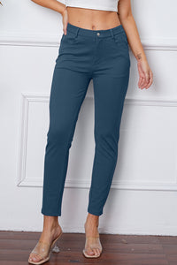 Poshli High-Stretch Pocketed Pants