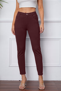 Poshli High-Stretch Pocketed Pants