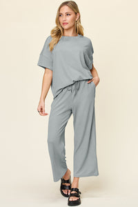 Poshli Textured Two-Piece Set