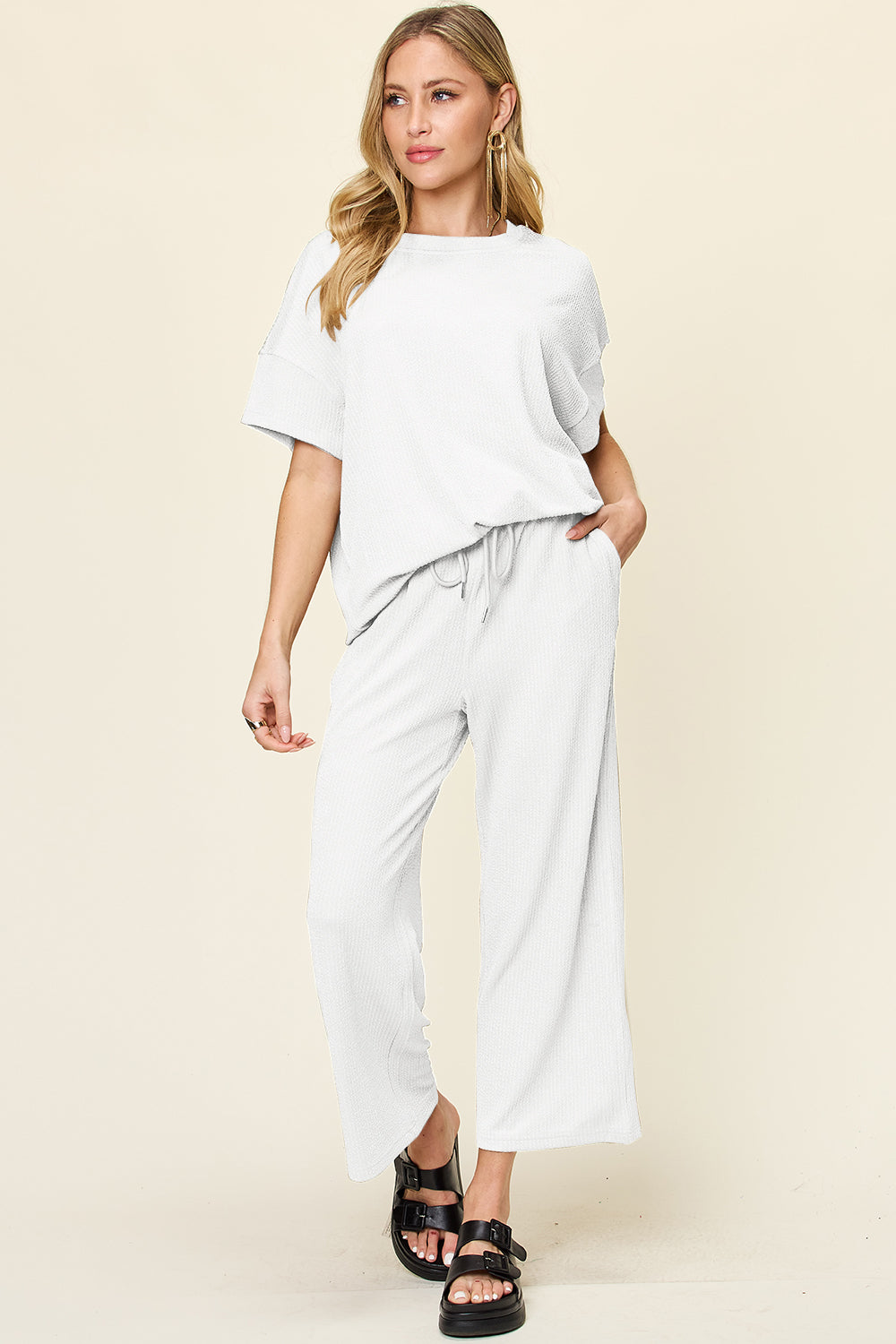 Poshli Textured Two-Piece Set