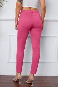 Poshli High-Stretch Pocketed Pants
