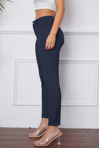 Poshli High-Stretch Pocketed Pants