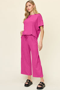 Poshli Textured Two-Piece Set