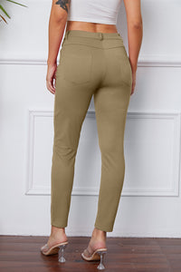 Poshli High-Stretch Pocketed Pants