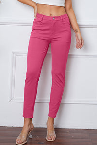 Poshli High-Stretch Pocketed Pants