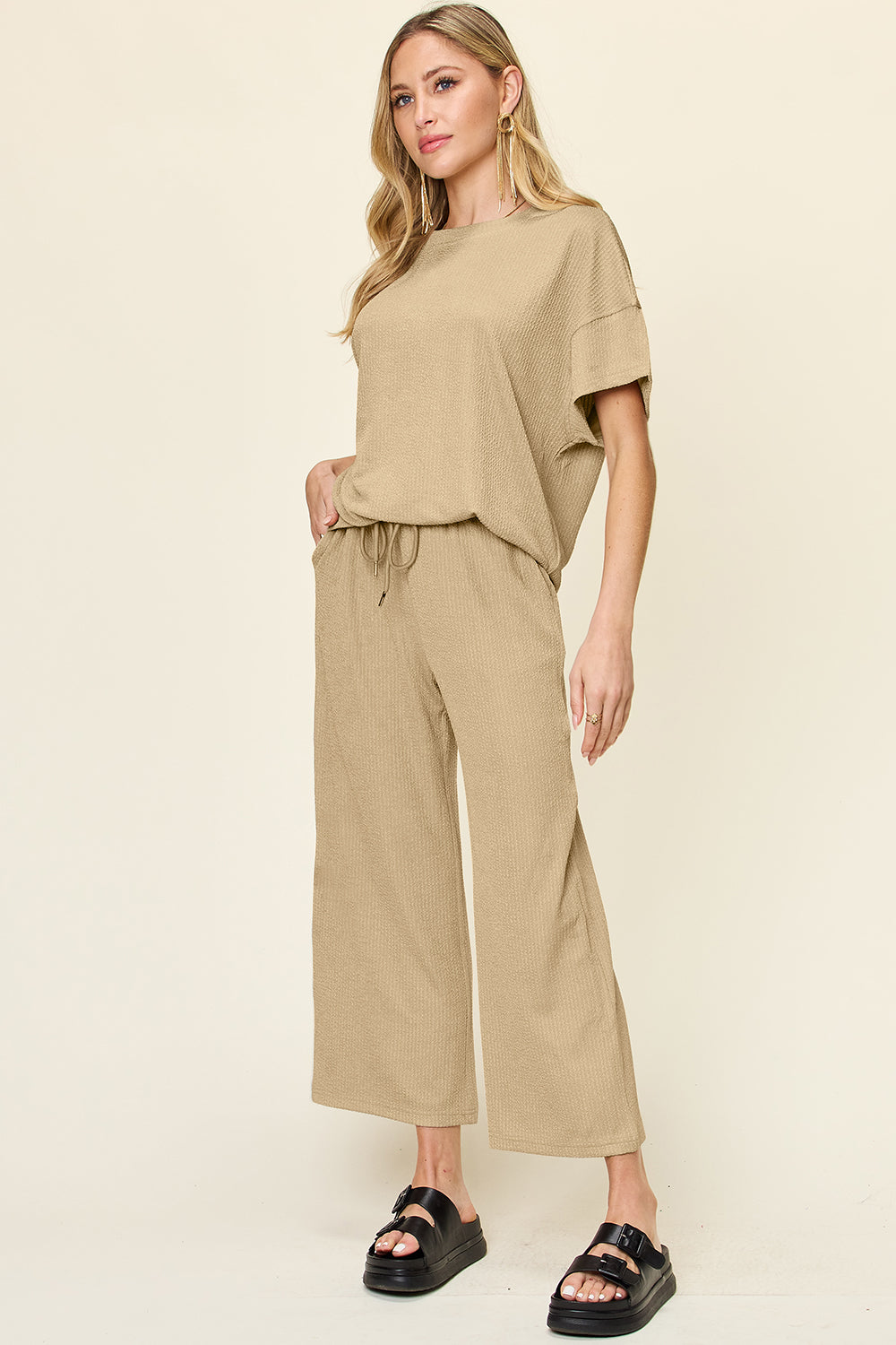 Poshli Textured Two-Piece Set
