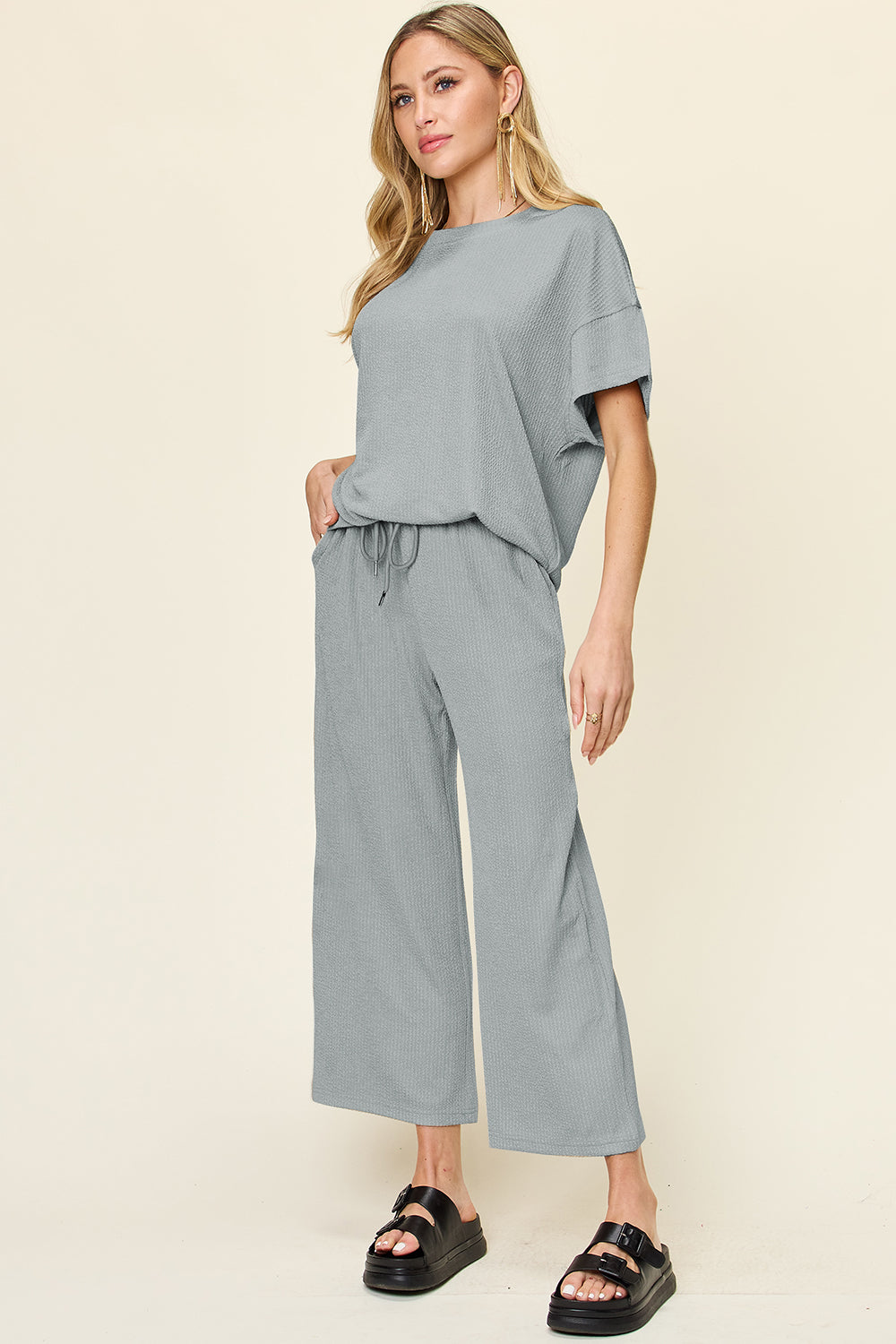 Poshli Textured Two-Piece Set