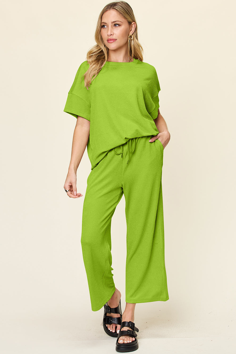 Poshli Textured Two-Piece Set