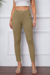 Poshli High-Stretch Pocketed Pants