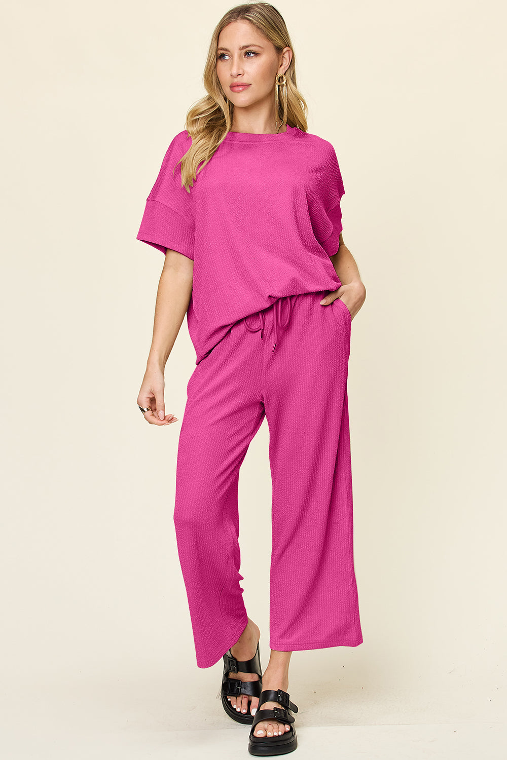 Poshli Textured Two-Piece Set