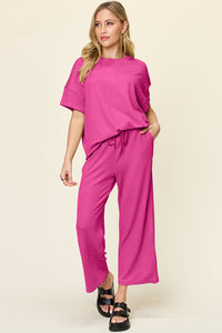 Poshli Textured Two-Piece Set
