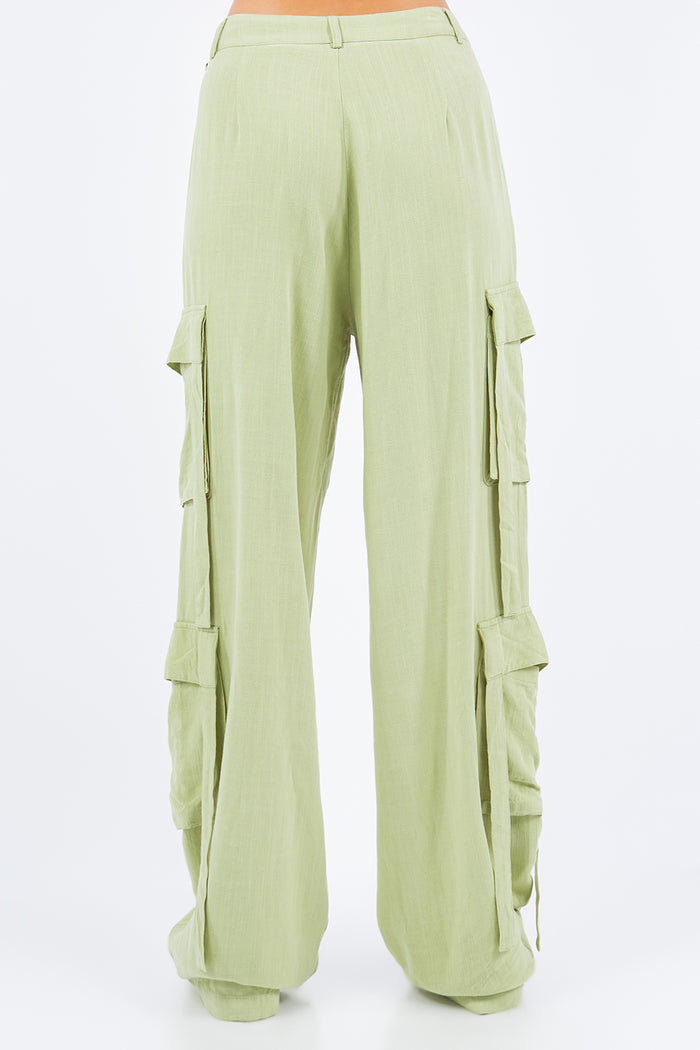 Urban Breeze Linen Cargo Pants