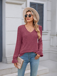 Chic Lace-Trimmed Cozy Sweater