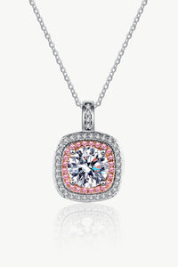 Adored Moissanite Geometric Pendant Necklace