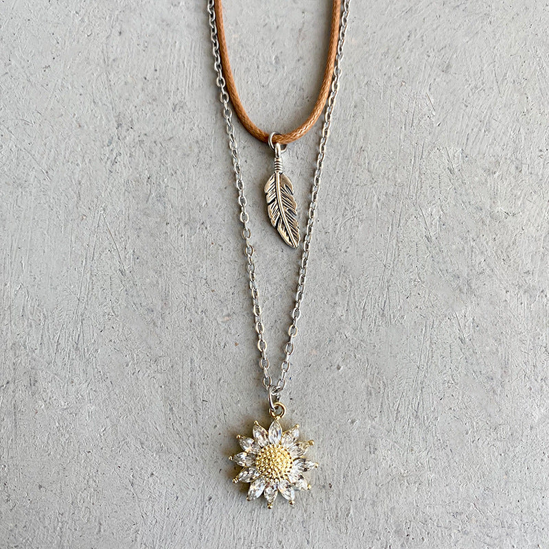 Sunlit Blossom Layered Necklace