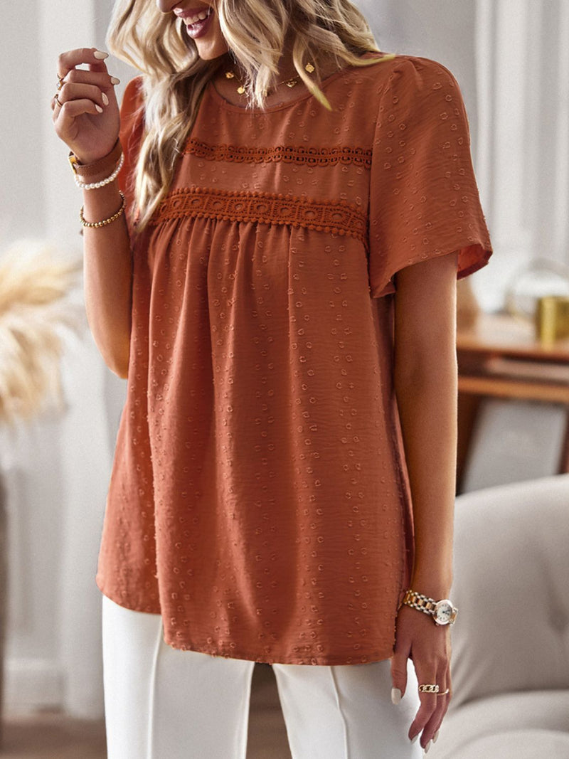 Sunshine Lace Detail Top