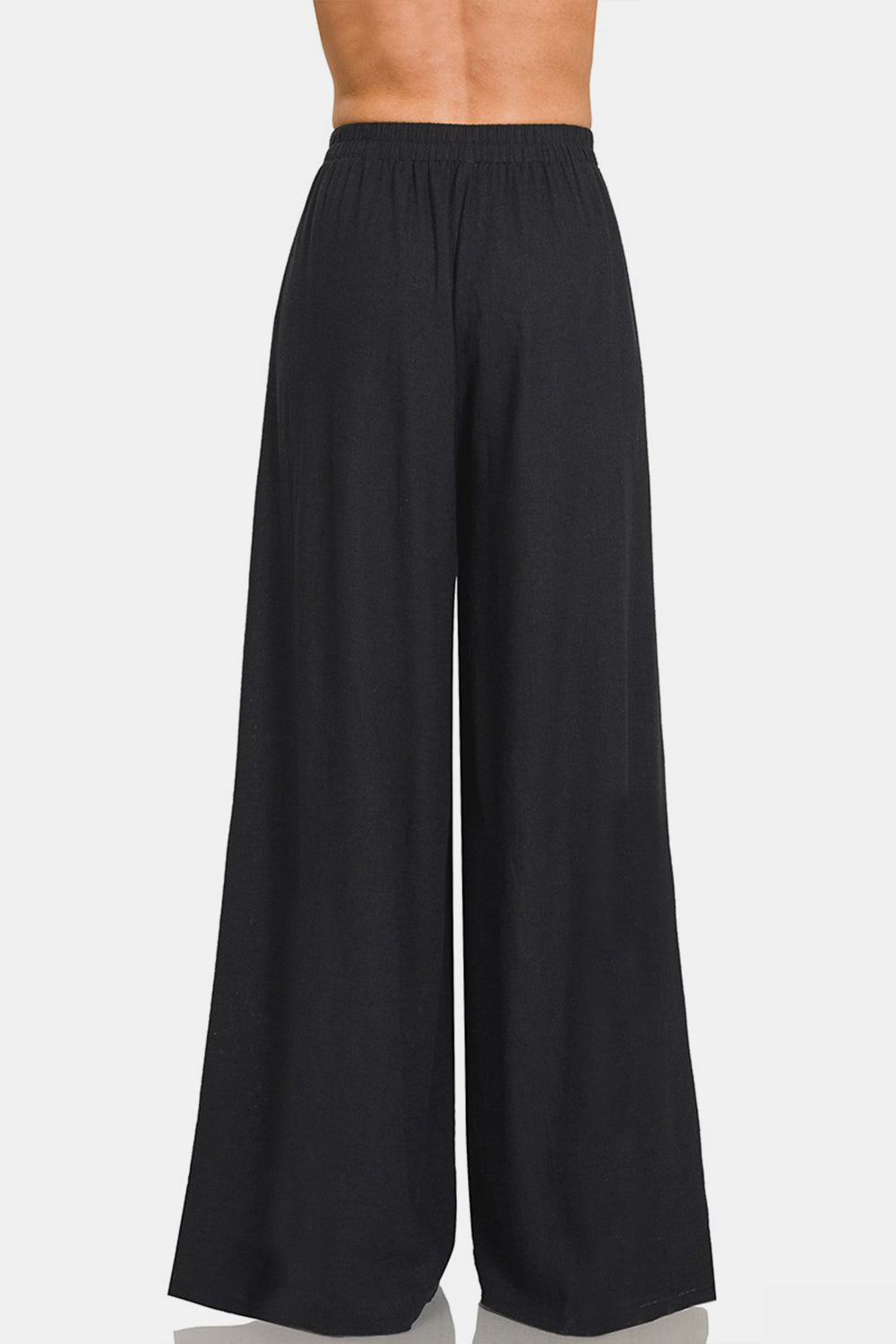 Elegance Afloat Linen-Blend Wide Leg Pants