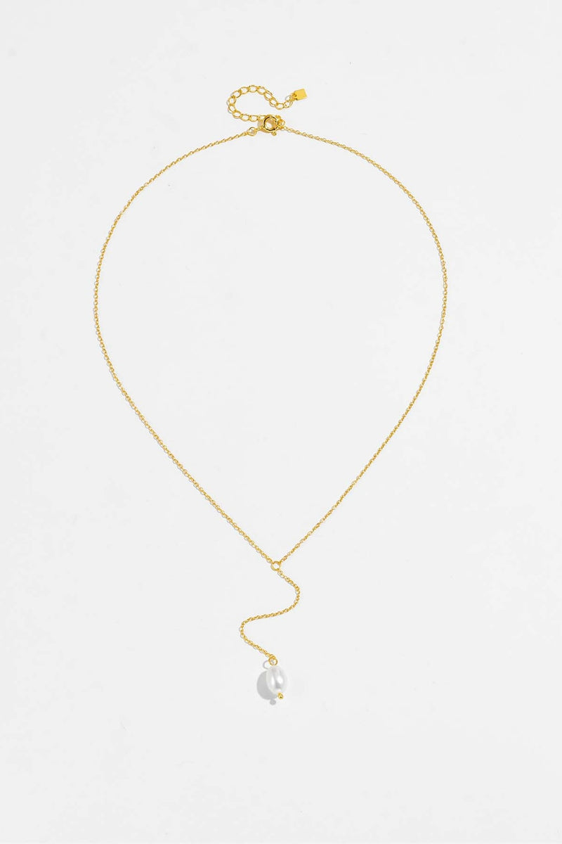 Luminous Elegance Pearl Drop Necklace