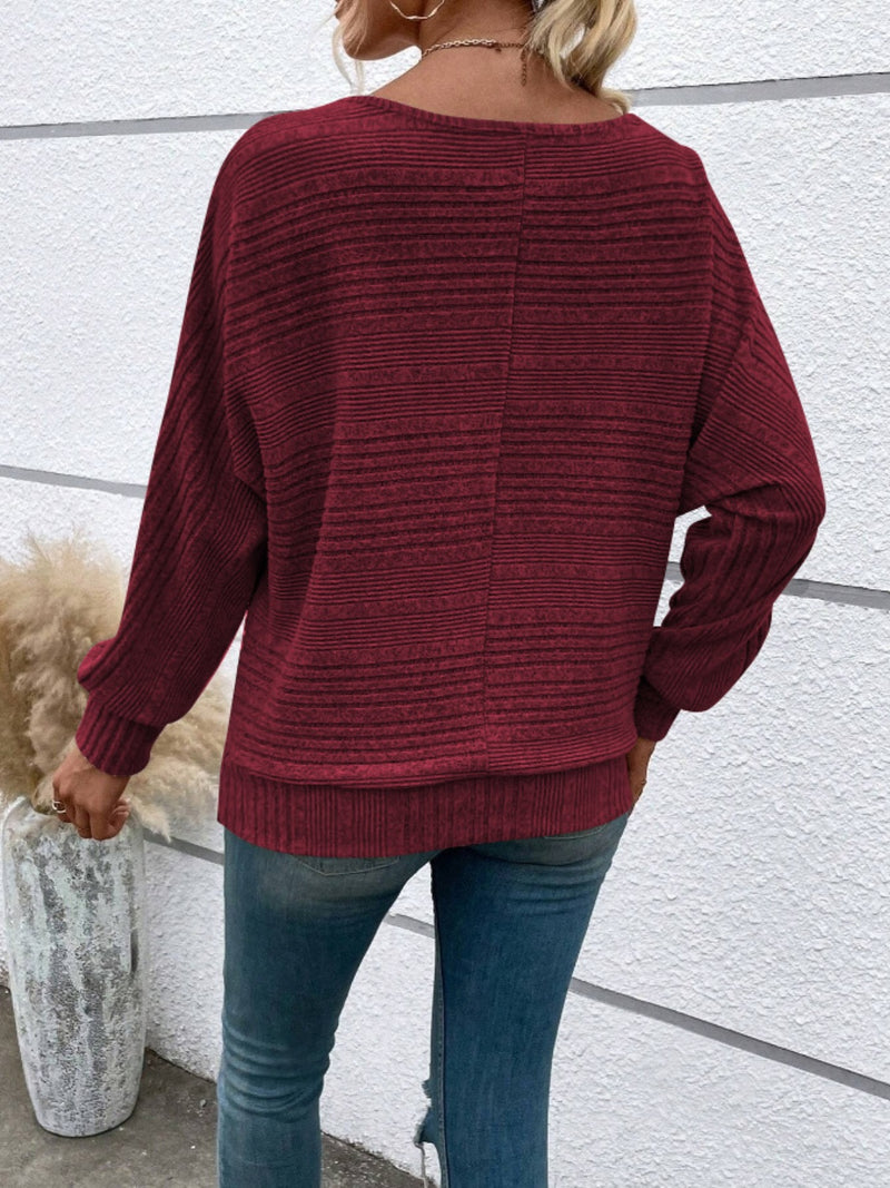 Everly Ribbed Luxe Pullover