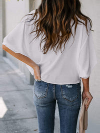 Graceful Drape Cowl Neck Blouse