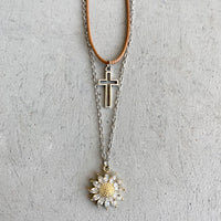 Sunlit Blossom Layered Necklace