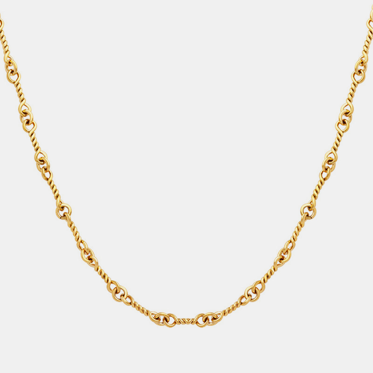 Golden Embrace Chain Link Necklace