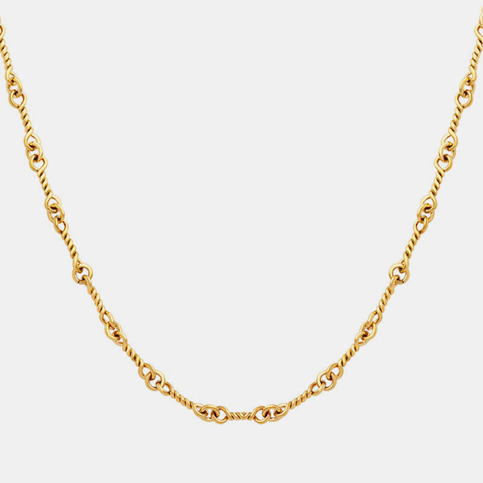 Golden Embrace Chain Link Necklace