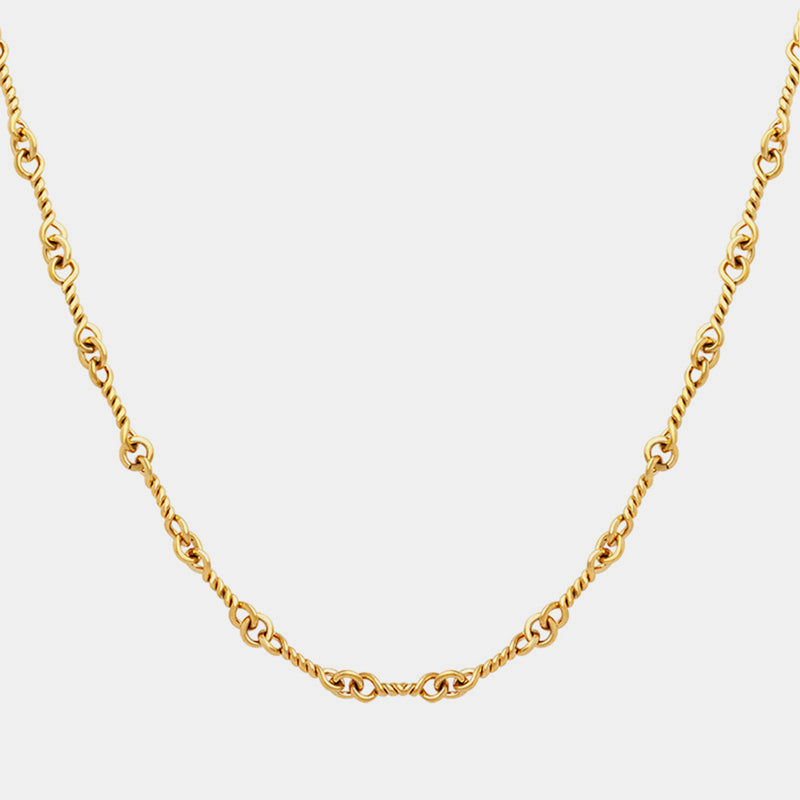 Golden Embrace Chain Link Necklace