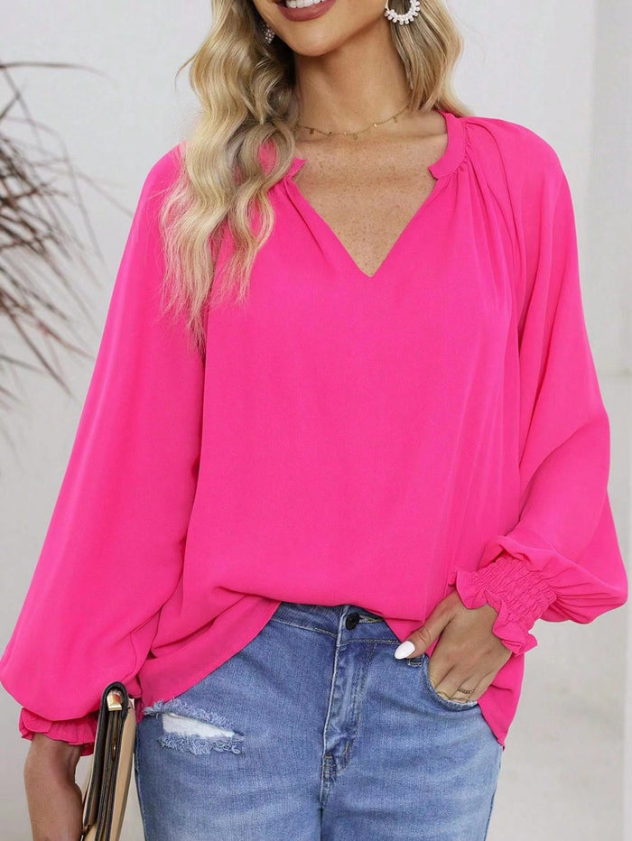 Fuchsia Drift Blouse