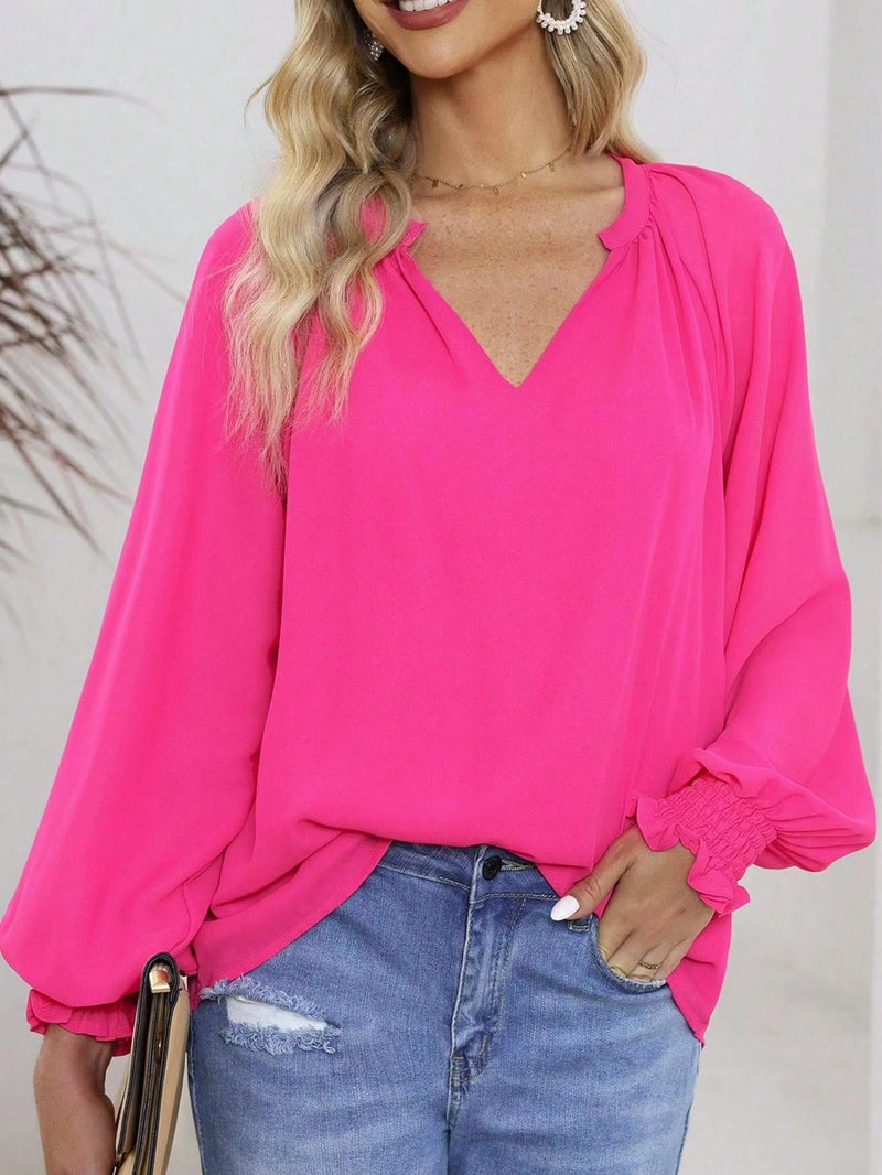 Fuchsia Drift Blouse