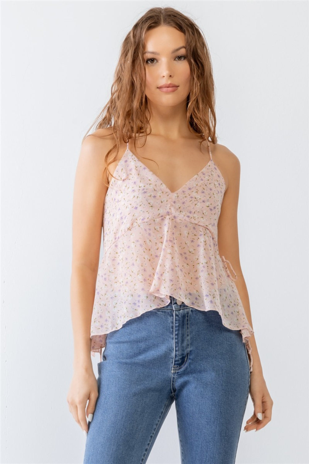 Ethereal Blossom Criss-Cross Cami