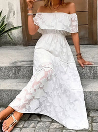 Ethereal Off-Shoulder Maxi Dress