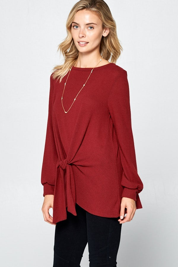 Twist Luxe Knit Blouse