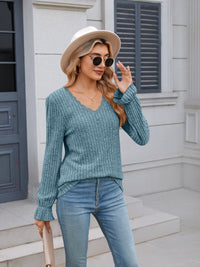 Chic Lace-Trimmed Cozy Sweater