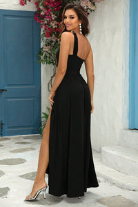 Elegant Aura One-Shoulder Maxi Dress