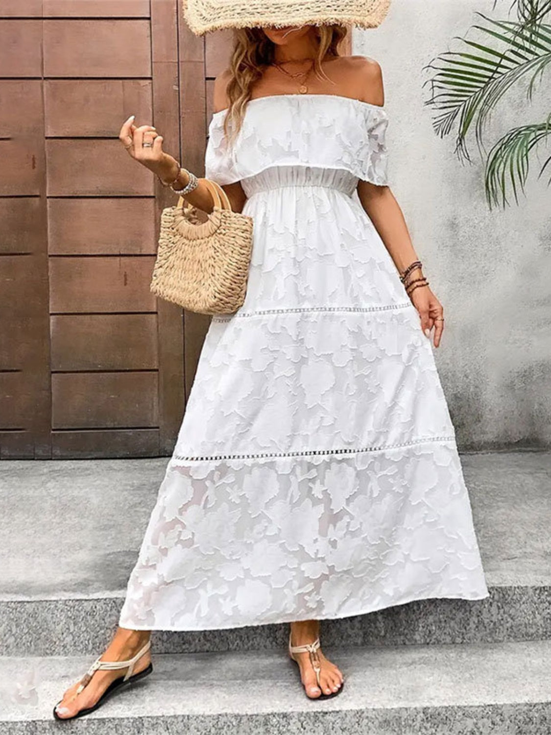 Ethereal Off-Shoulder Maxi Dress