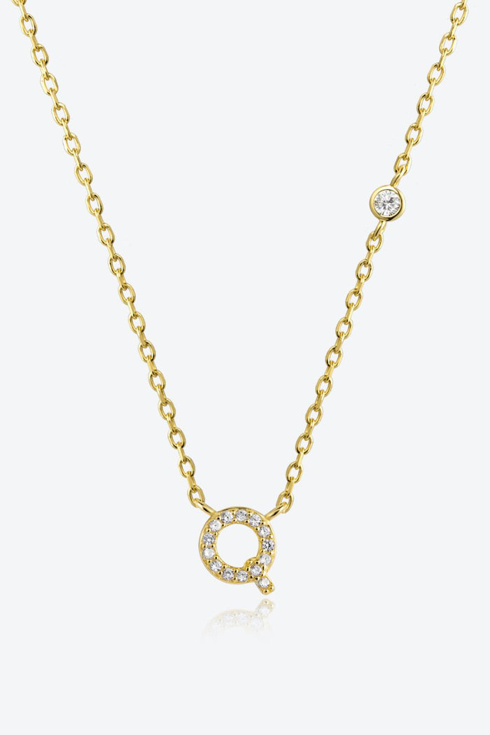 Q to U Quintessence Circle Zircon Sterling Necklace