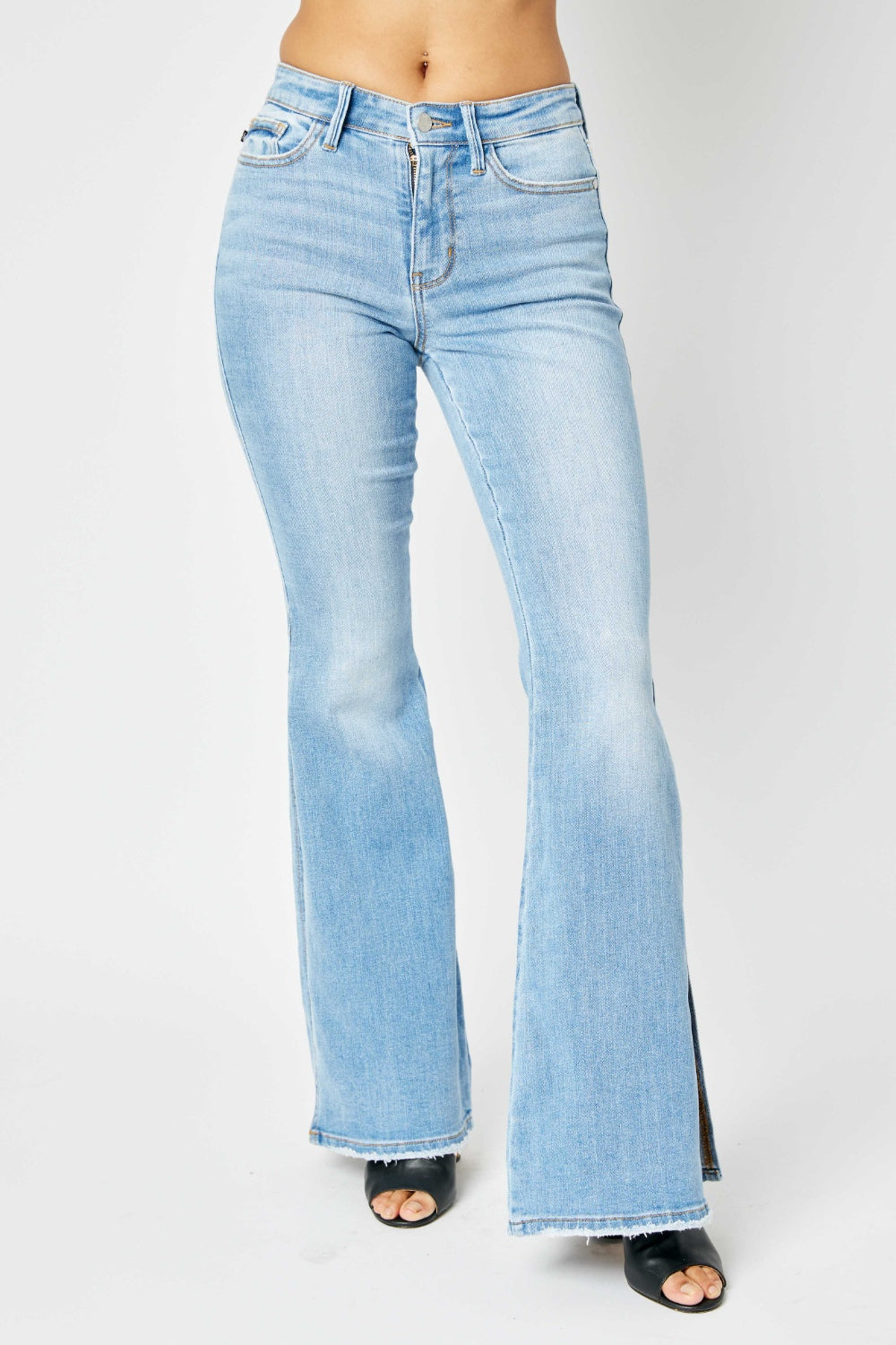 Judy Blue Mid-Rise Retro Flare Jeans