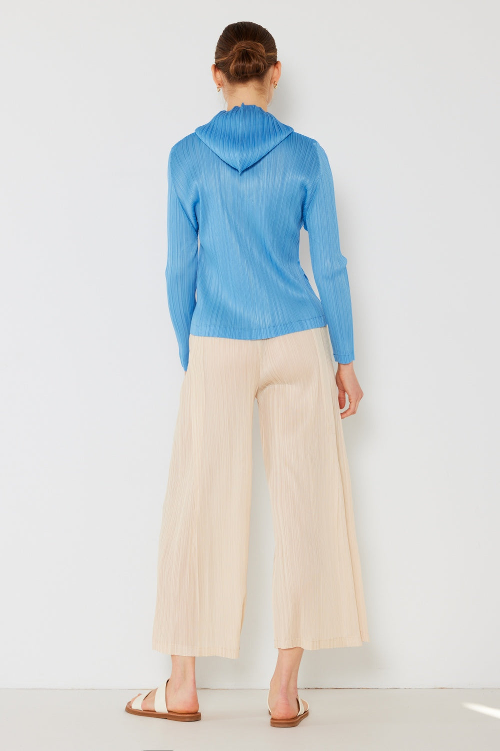 Marina West Elegance Pleated Wide-Leg Pants