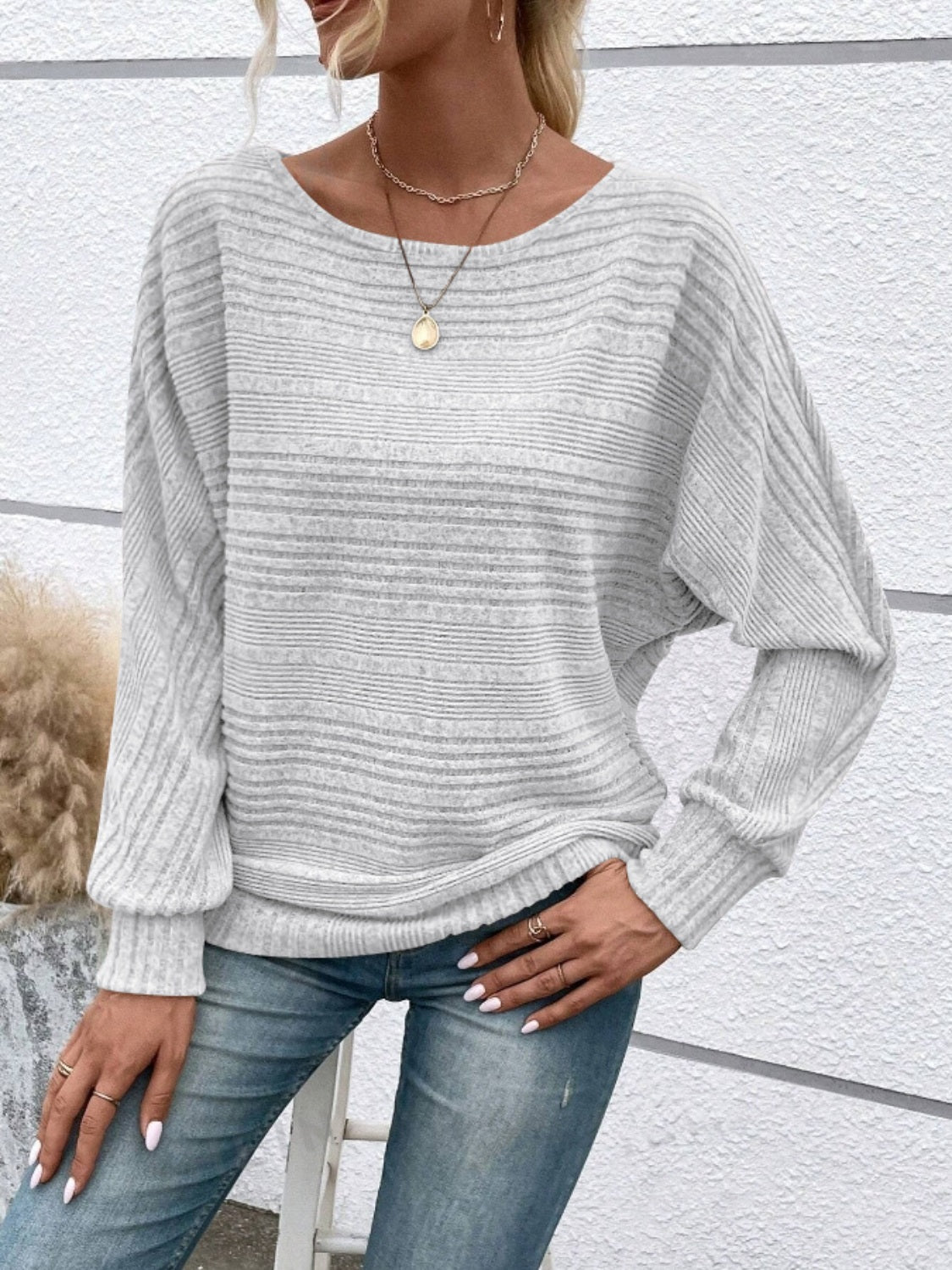 Everly Ribbed Luxe Pullover