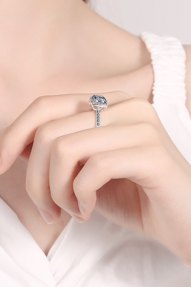 Eternal Radiance Moissanite Halo Ring