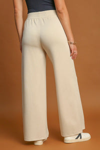 Elegance in Motion Drawstring Wide-Leg Trousers