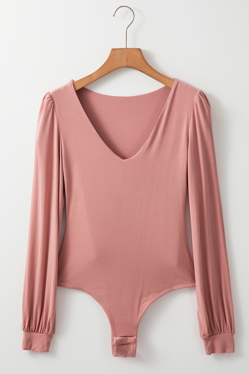 Blush Allure V-Neck Bodysuit