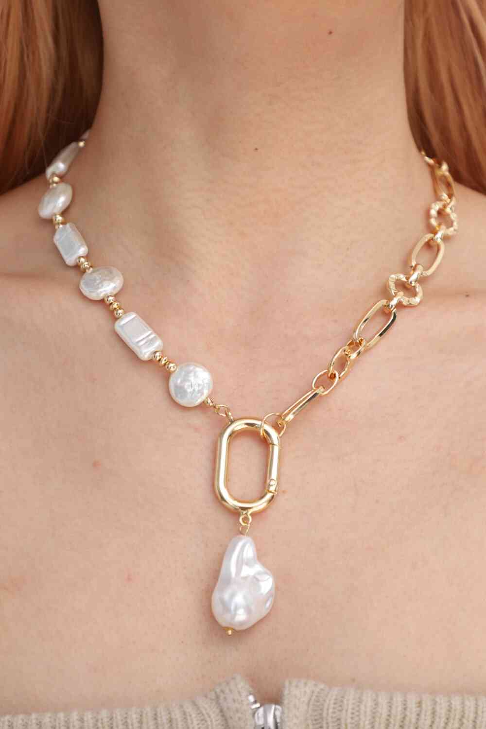 Elegant Allure Freshwater Pearl Necklace